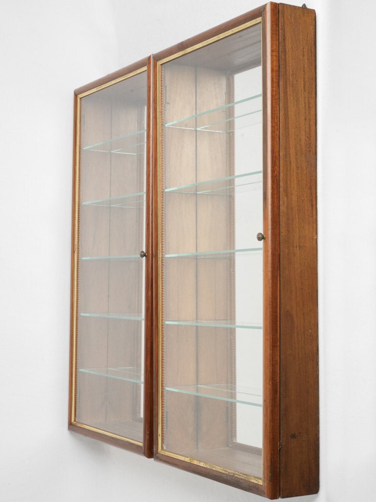 Rare wooden antique French display vitrines
