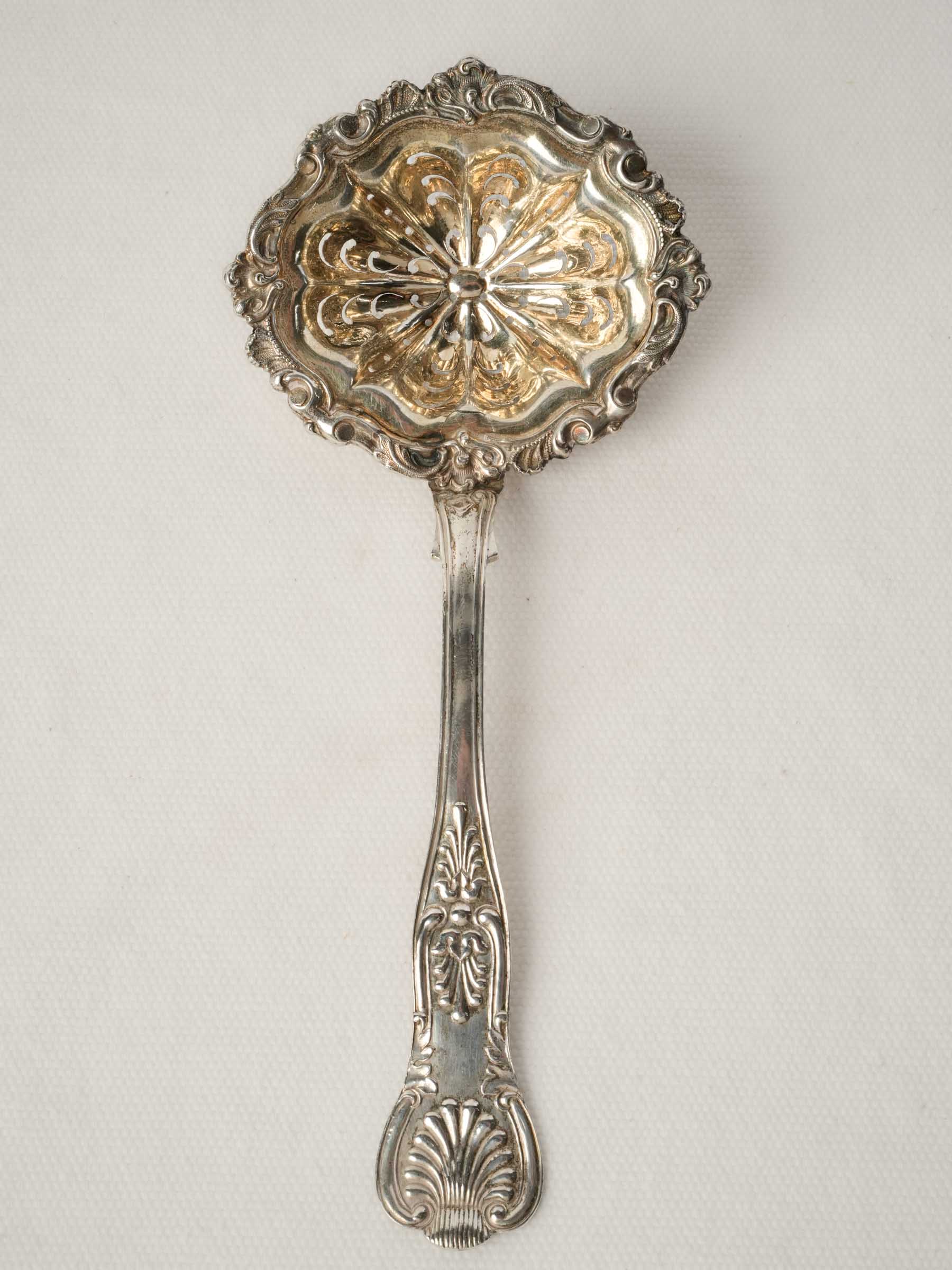 Antique Silver Sifting Spoon