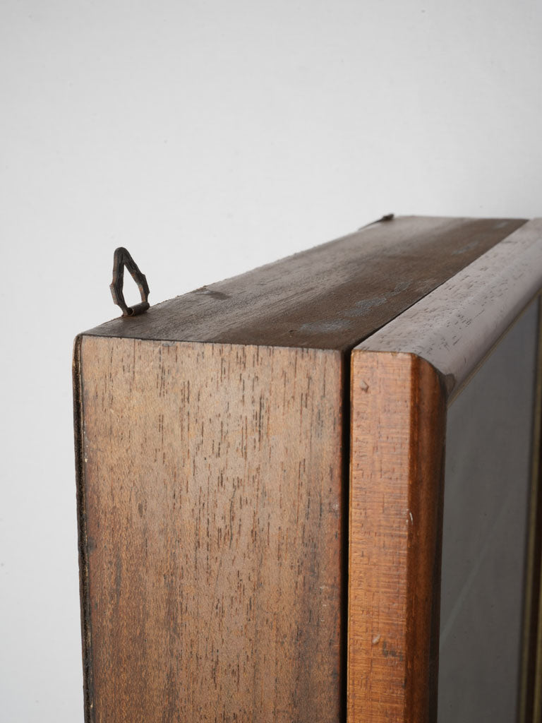 Fine French antique mirror-back wall cases