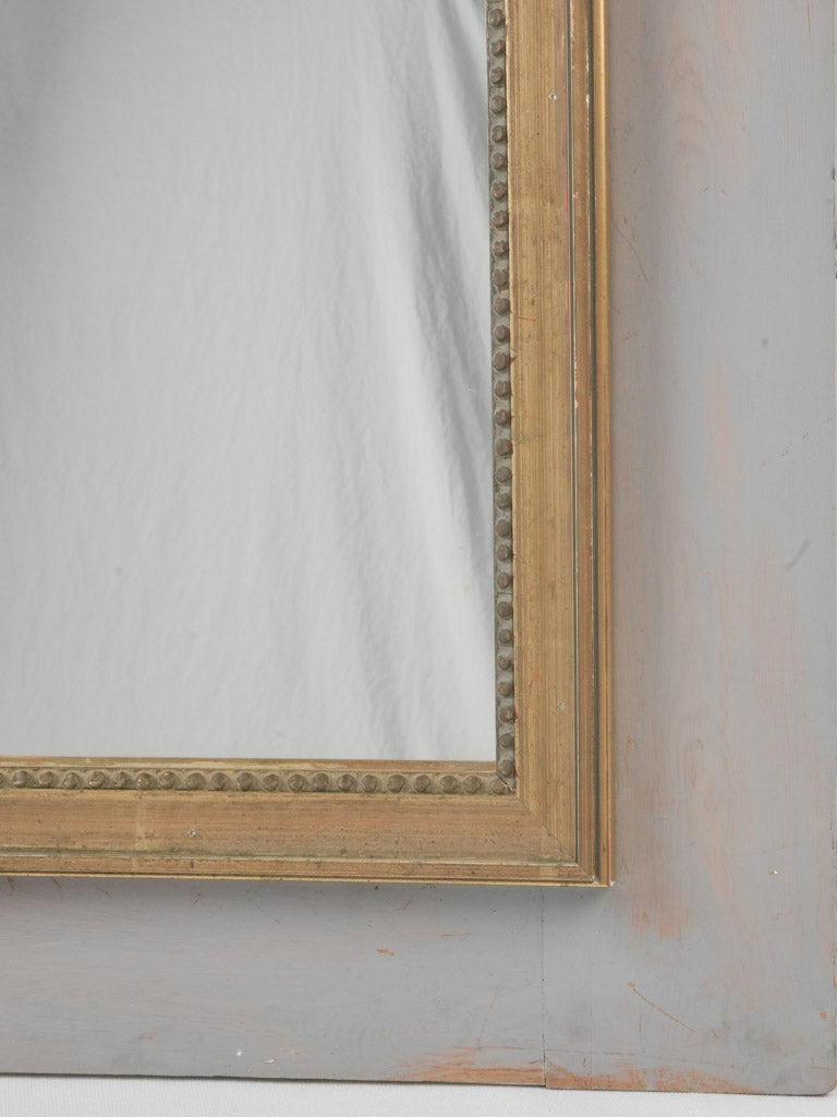 Refined antique ornamental trumeau glass