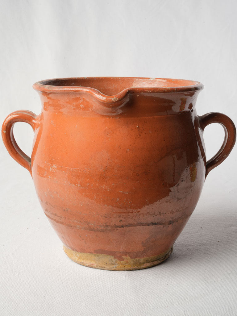 Rustic artisanal pottery jar