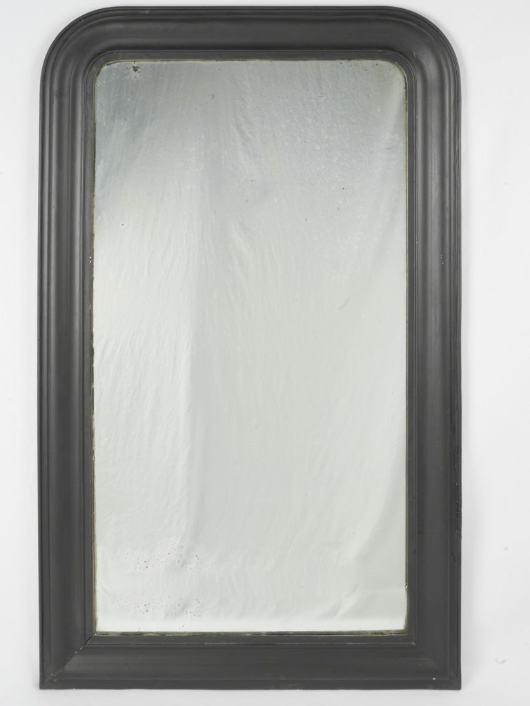 Antique black-finished Louis Philippe mirror