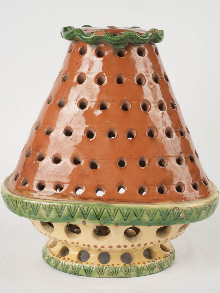 Sculptural terracotta-hued decor