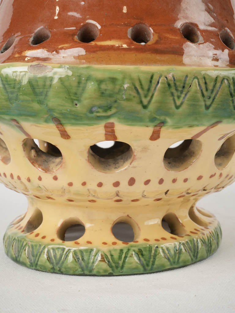 Charming geomatric glazed pottery