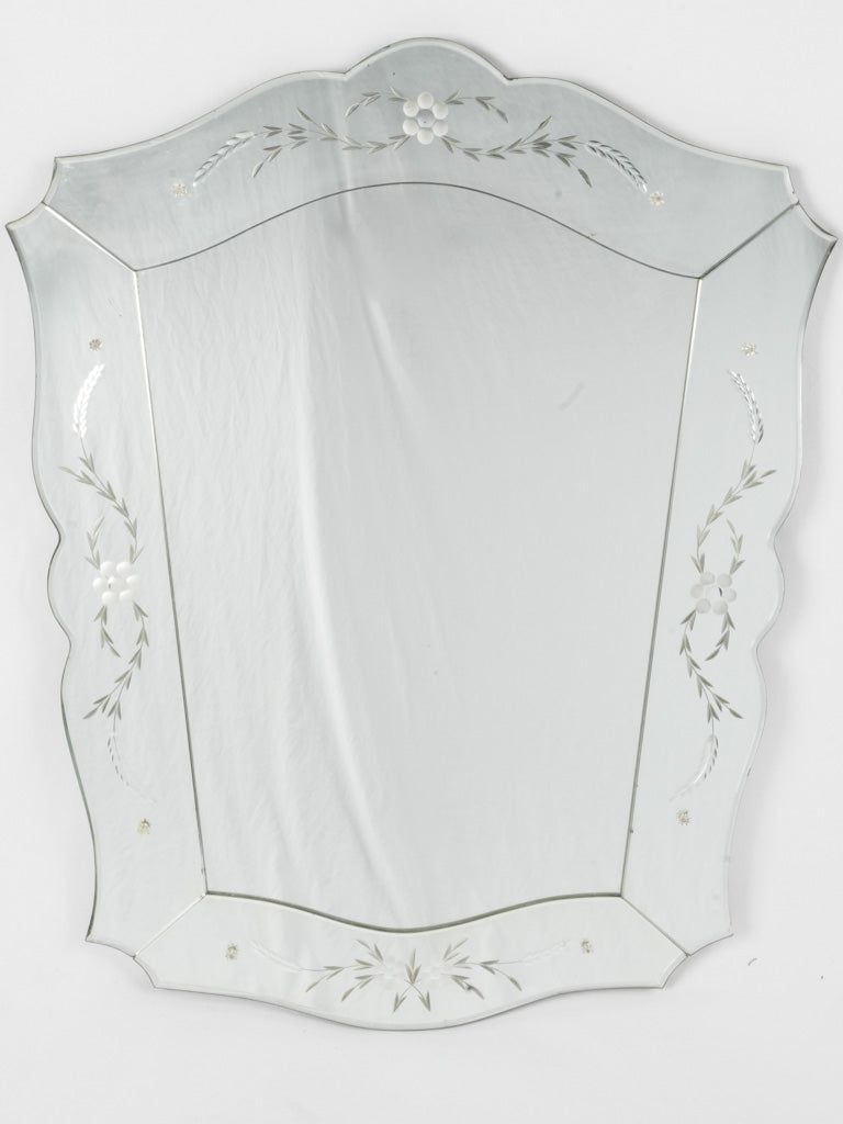 Antique Venetian-style decorative wall mirror