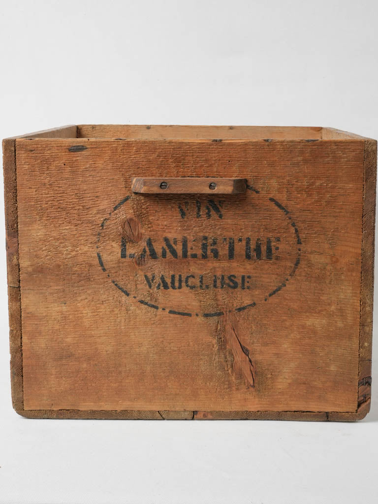 Antique branded wine crate