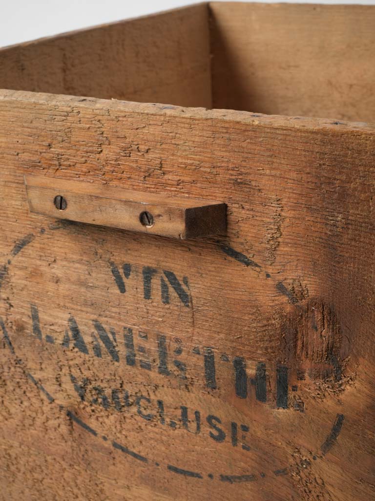 Quality vintage wooden wine crate