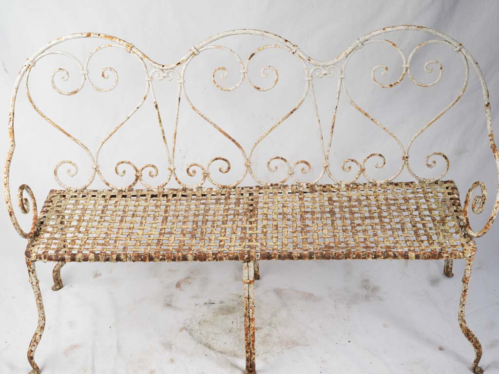 Intricate scrollwork decorative garden piece