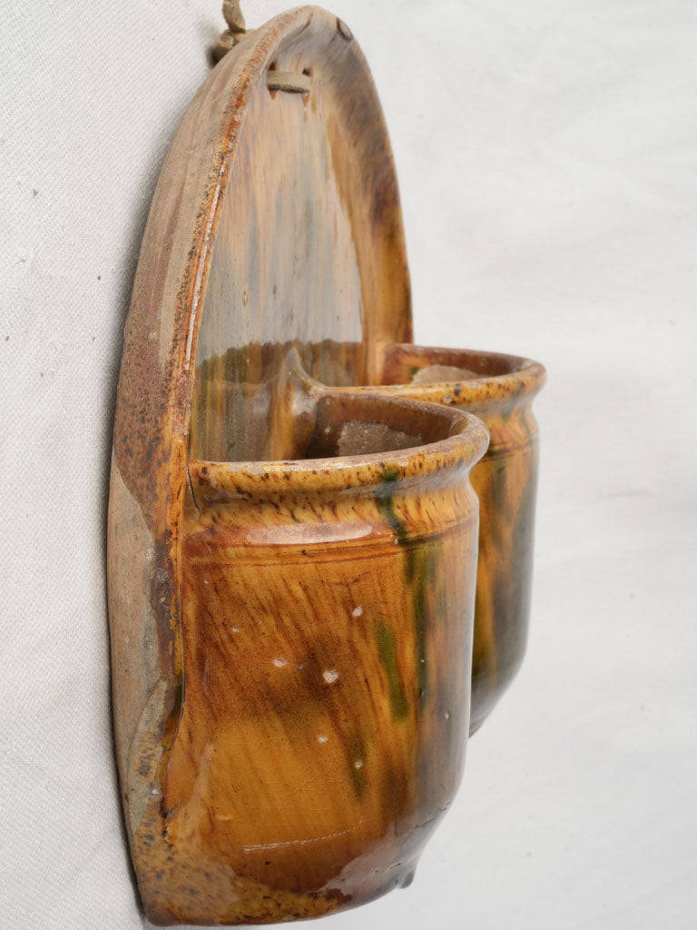 Flambé glazed utensil holder