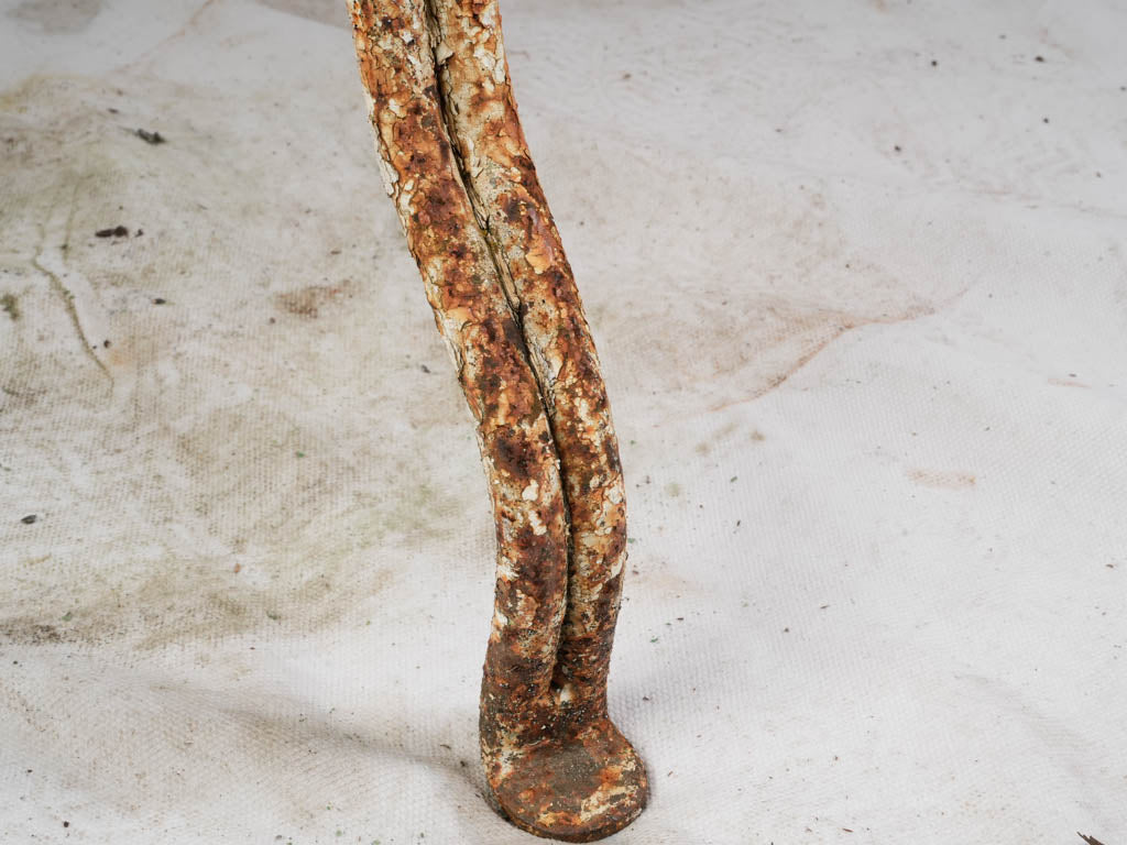 Exquisite rustic patina garden seat