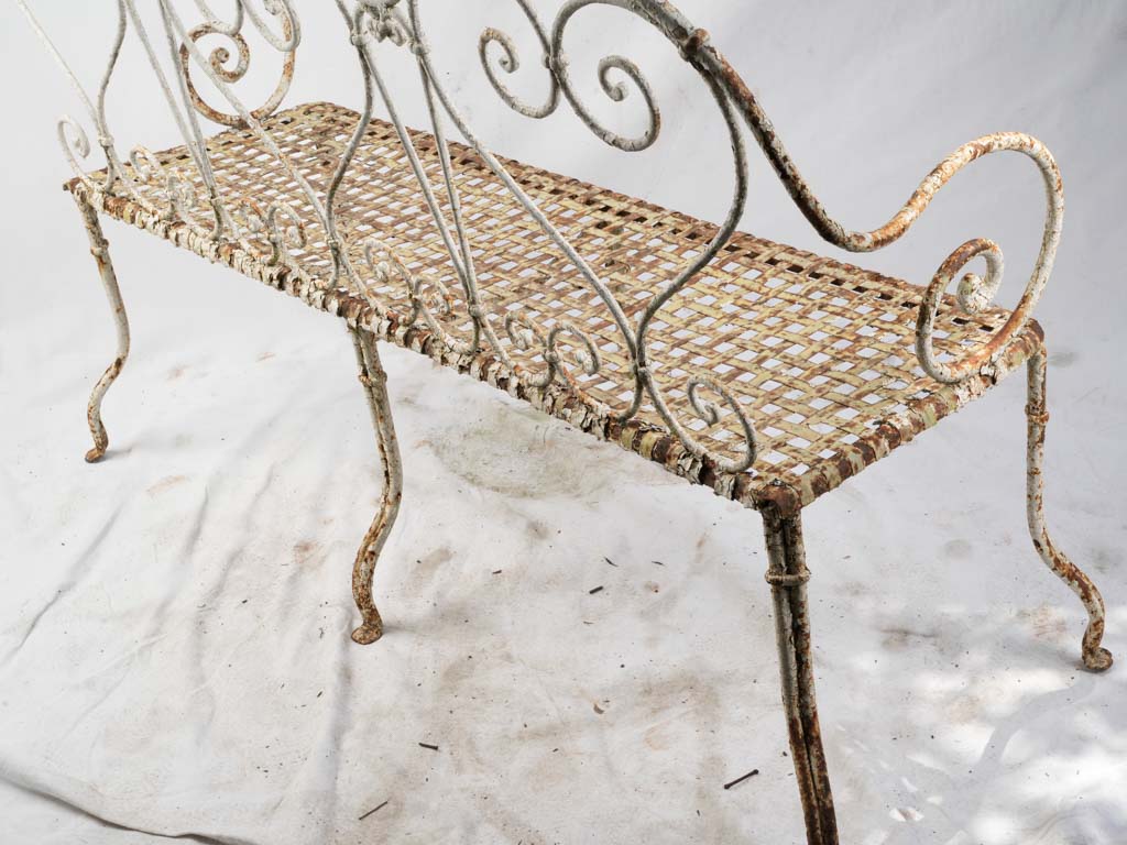 Graceful 19th-century French bench