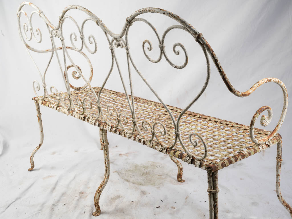 Weathered patina French design seat