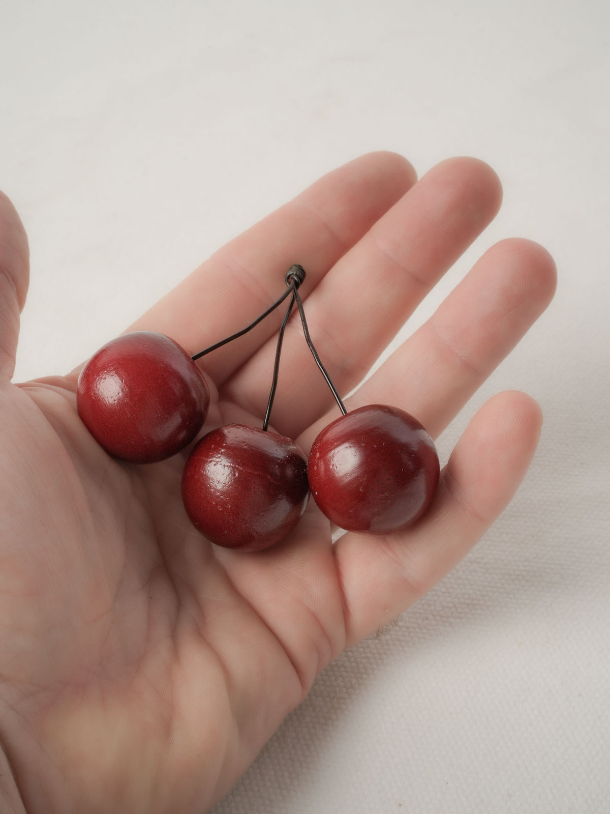 Vintage Faux Cherry Ornament