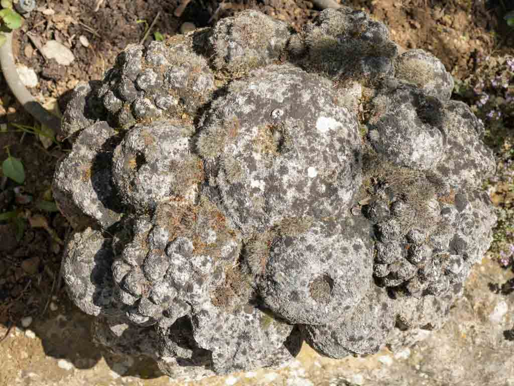 Aged reconstituted stone Provencal garden decoration