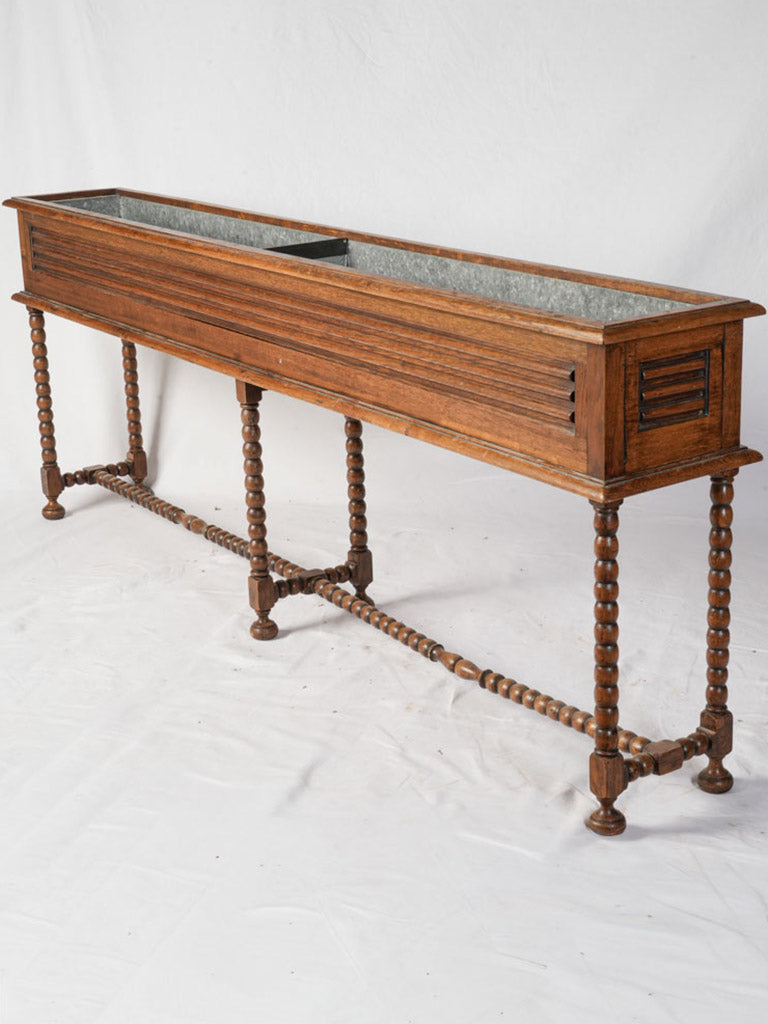 Long Antique Oak Conservatory Planter - 78¾"