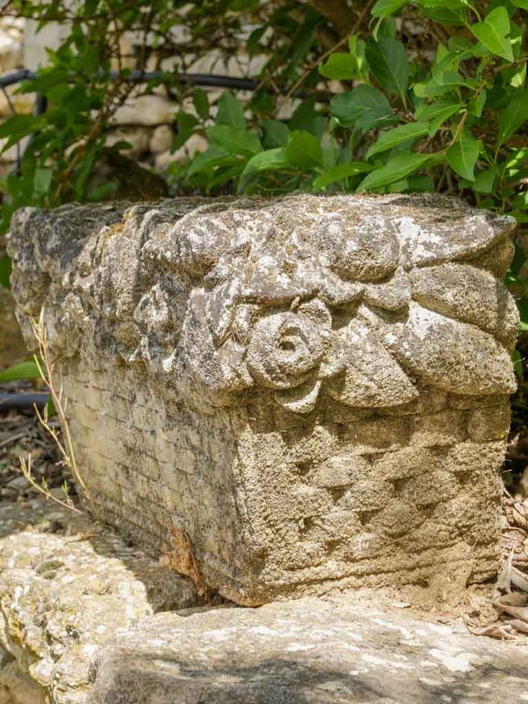 Aged, Provencal rectangular garden decoration