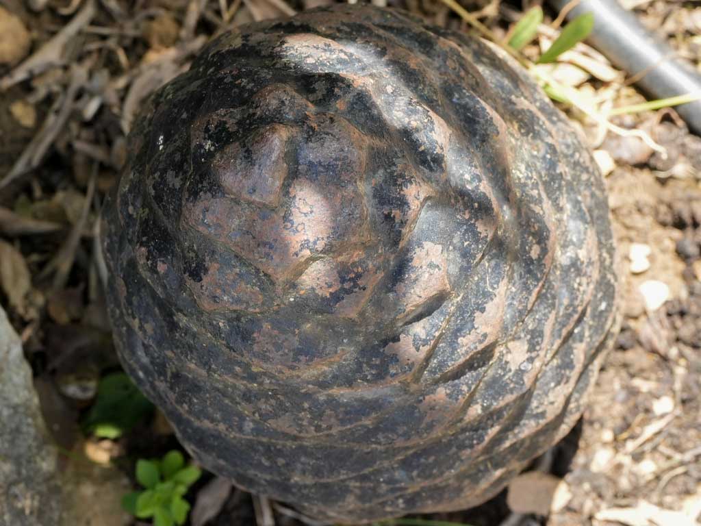 Classic antique garden pinecone sculpture