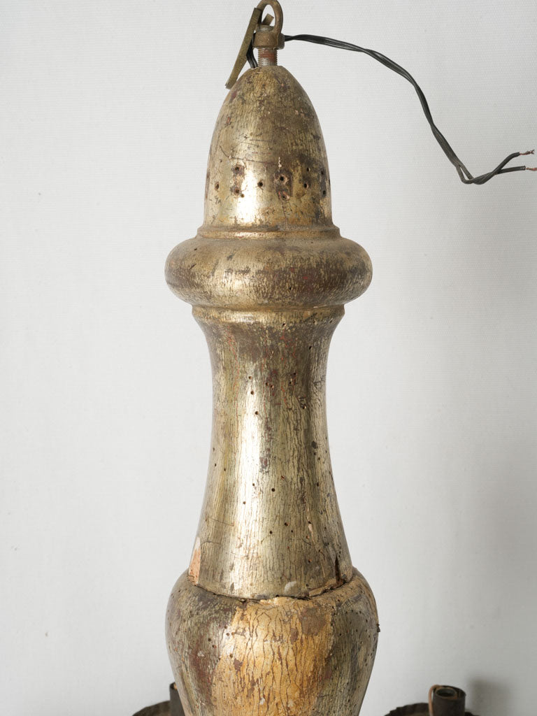Beautiful, Gilded Eight-Light Chandelier