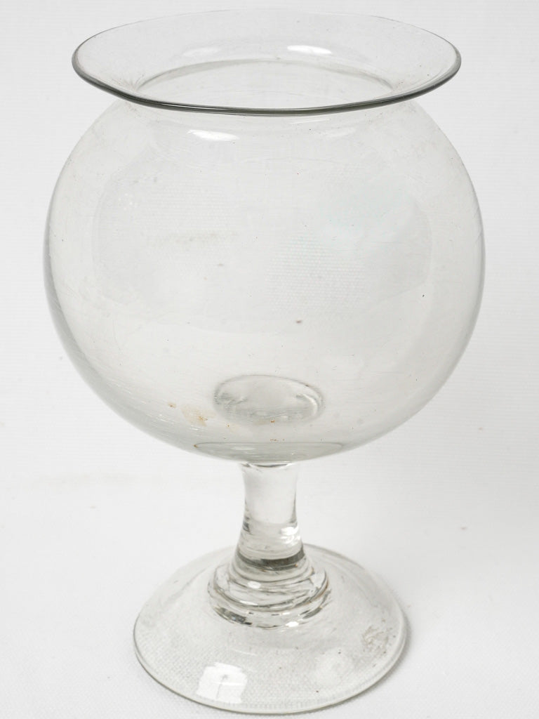 19th Century Small Glass Sangsue Jar