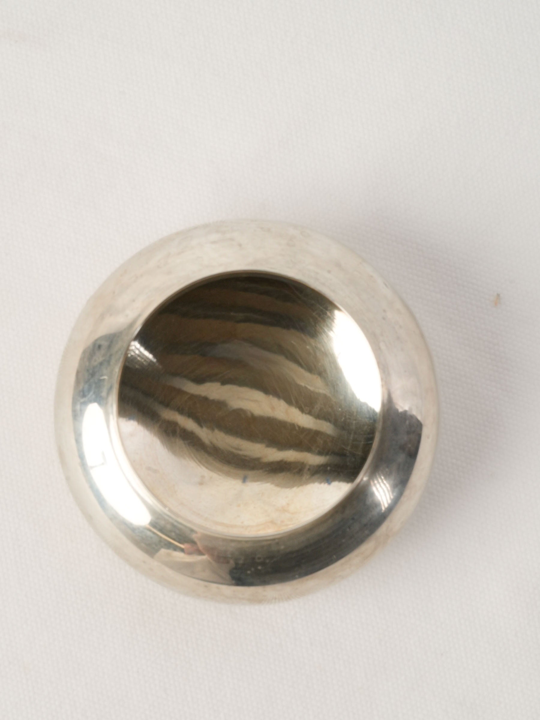 Round Antique French Silver Bowl / Lid