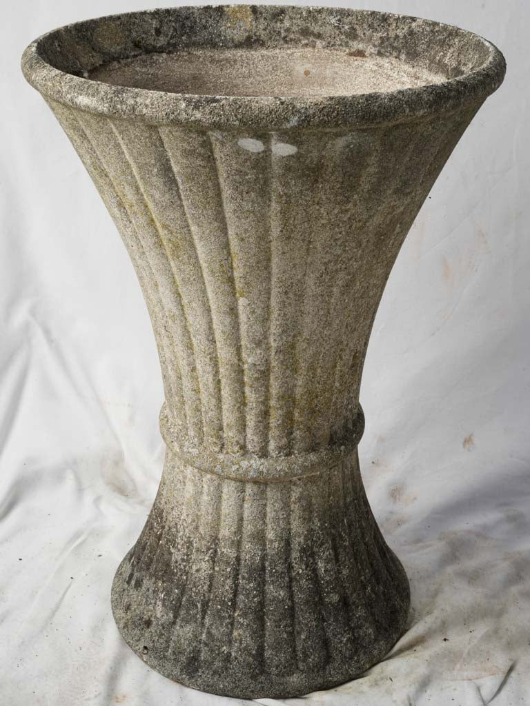 Sophisticated weathered French urns