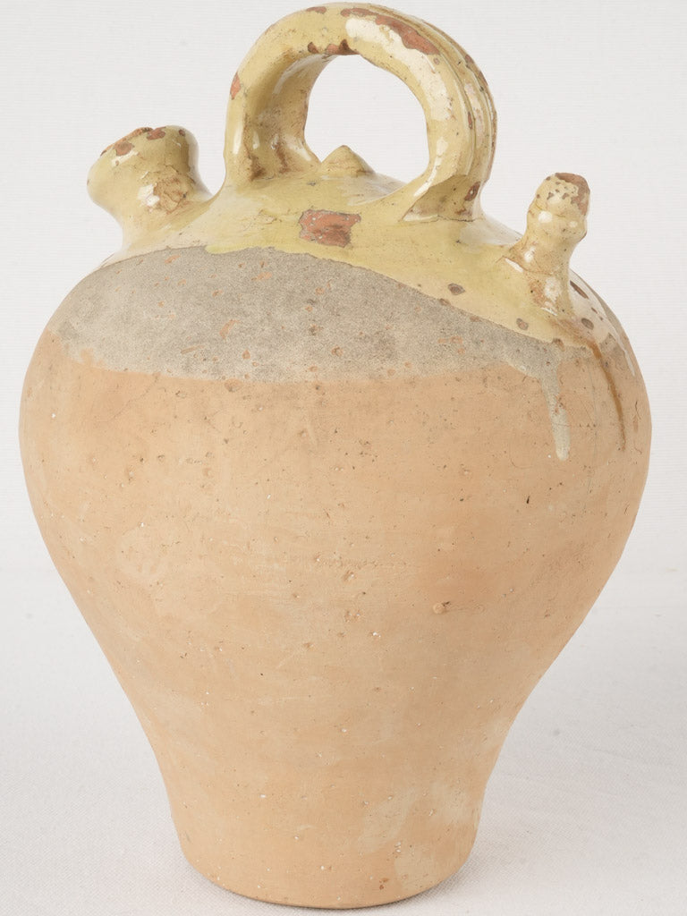 Antique French terracotta Kanti pitcher