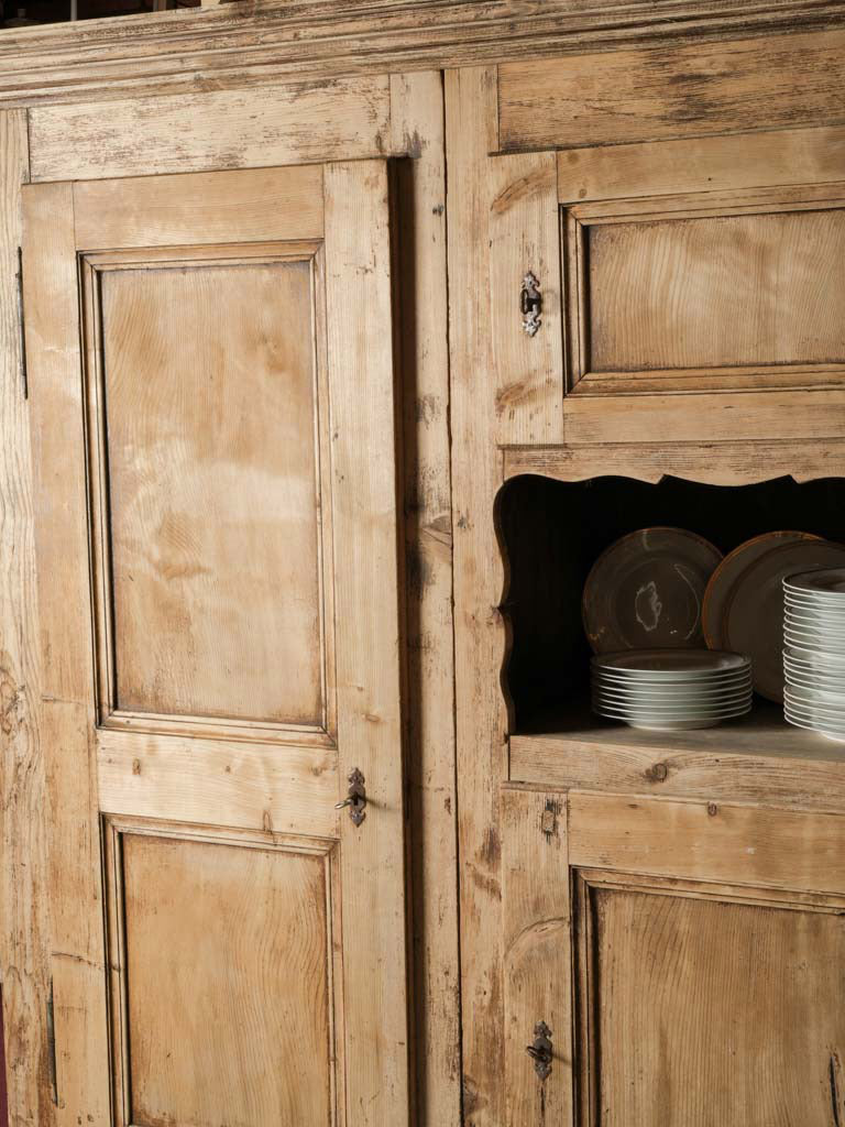 Honey-toned wooden cupboard