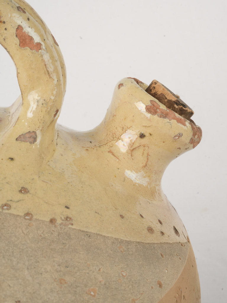 Charming worn terracotta pitcher