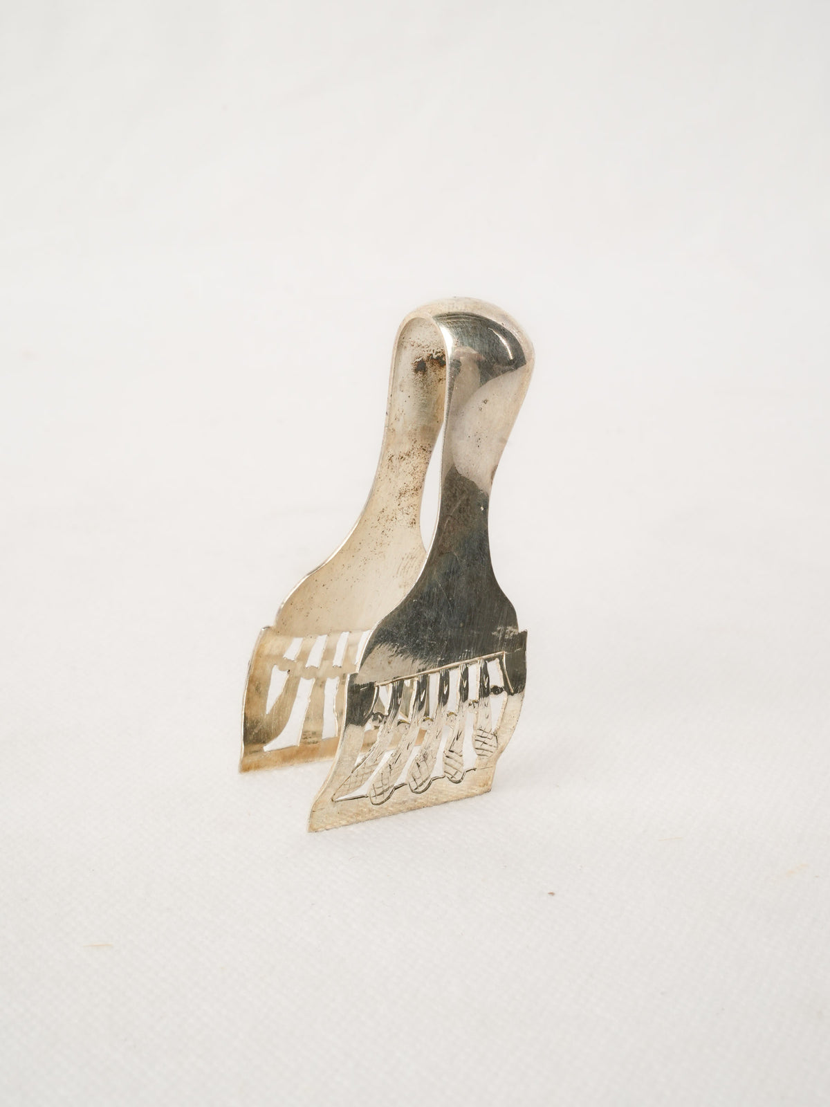 Small Antique Asparagus Serving Tongs