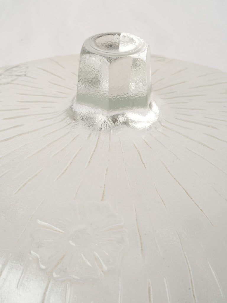 Large Vintage Pressed Glass Cheese Dome - 11¾"