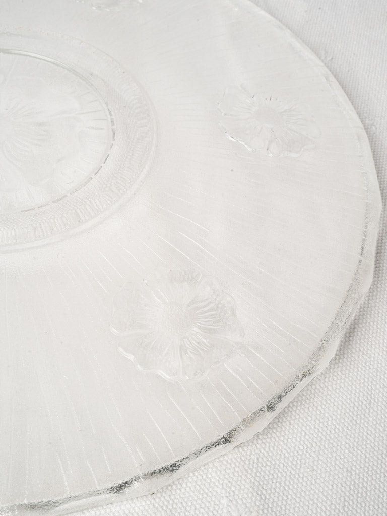 Large Vintage Pressed Glass Cheese Dome - 11¾"