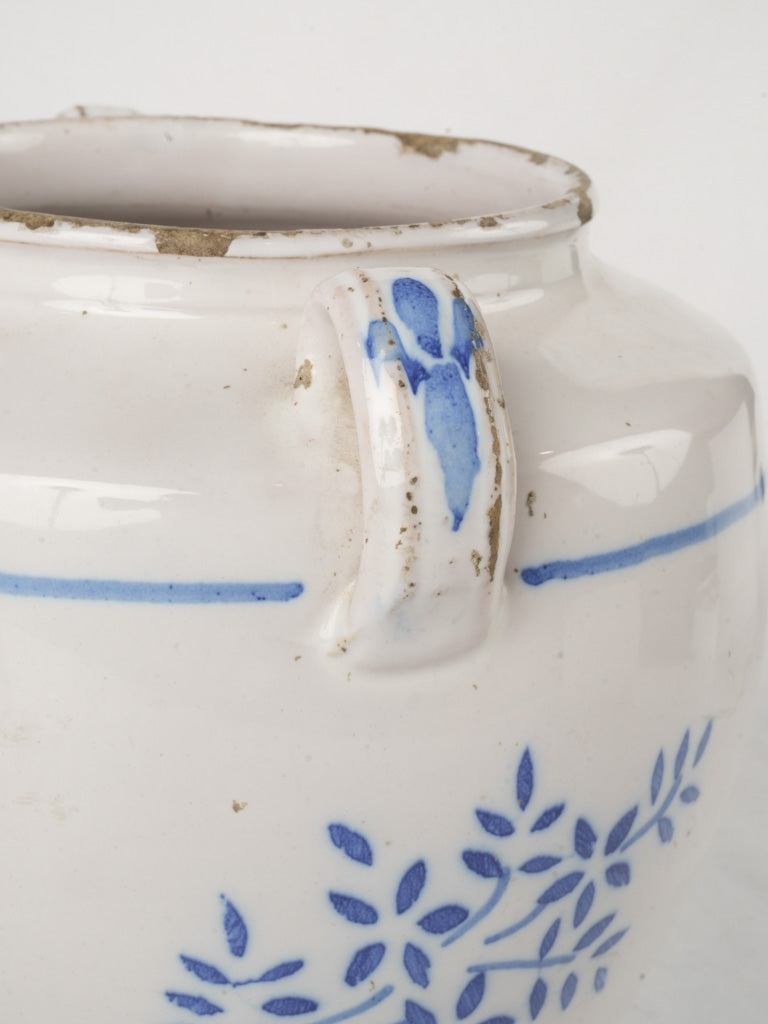 Aged patina ceramic accent piece