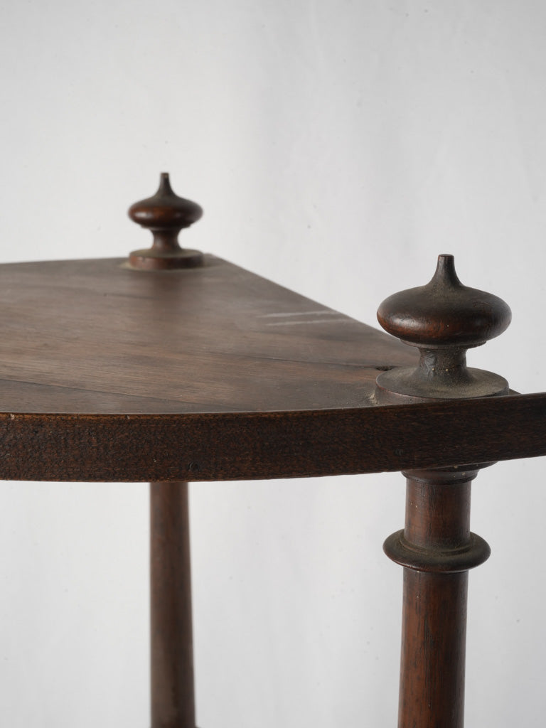 Understated three-tiered jar shelf