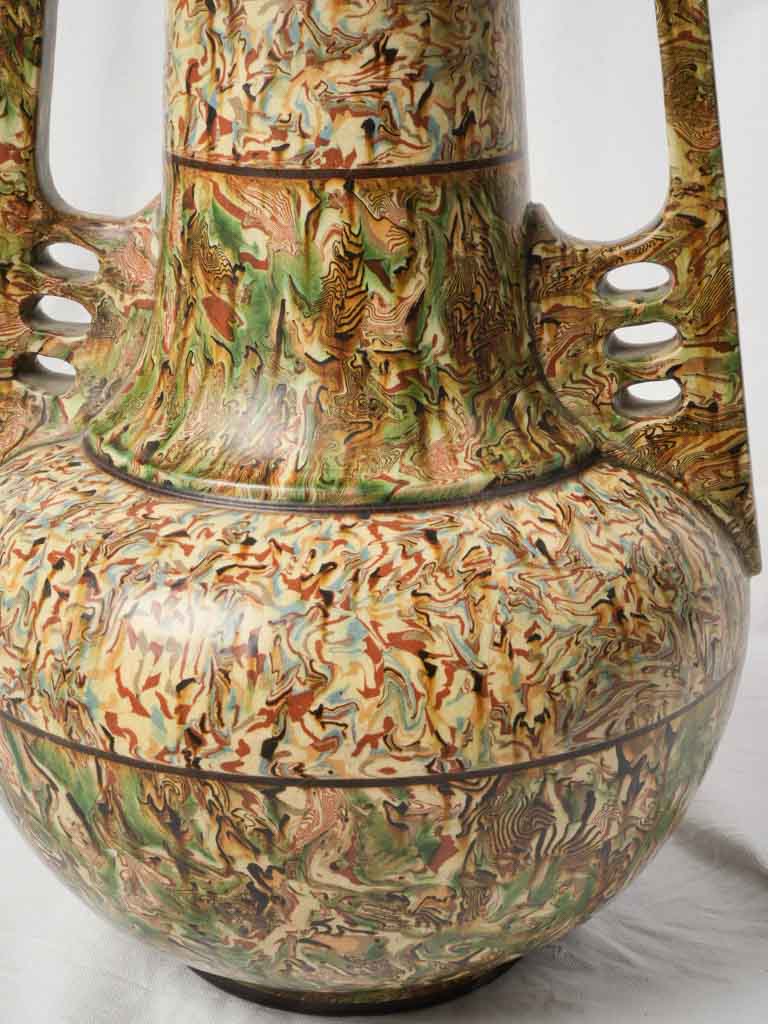 Marbled terres mêlées vase