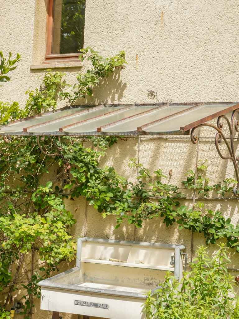 French Scalloped Glass Awning