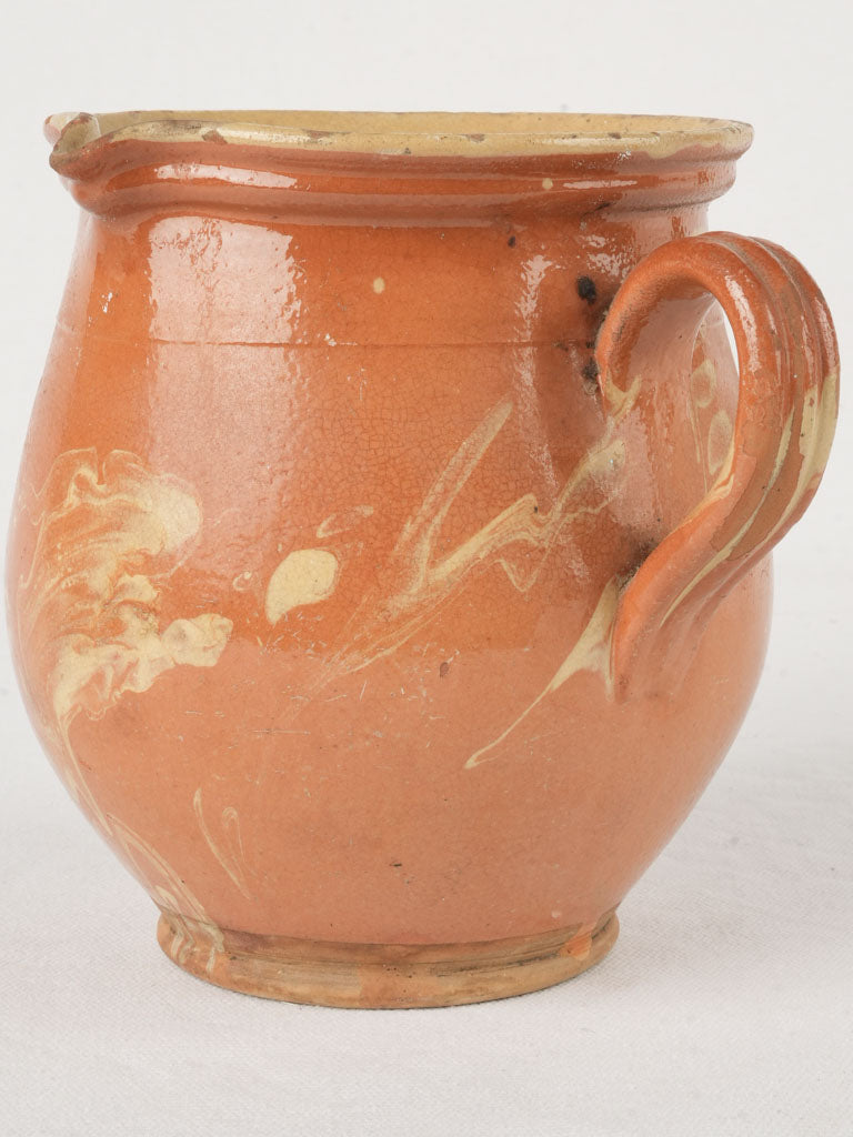 Maroon ocher ceramic jug