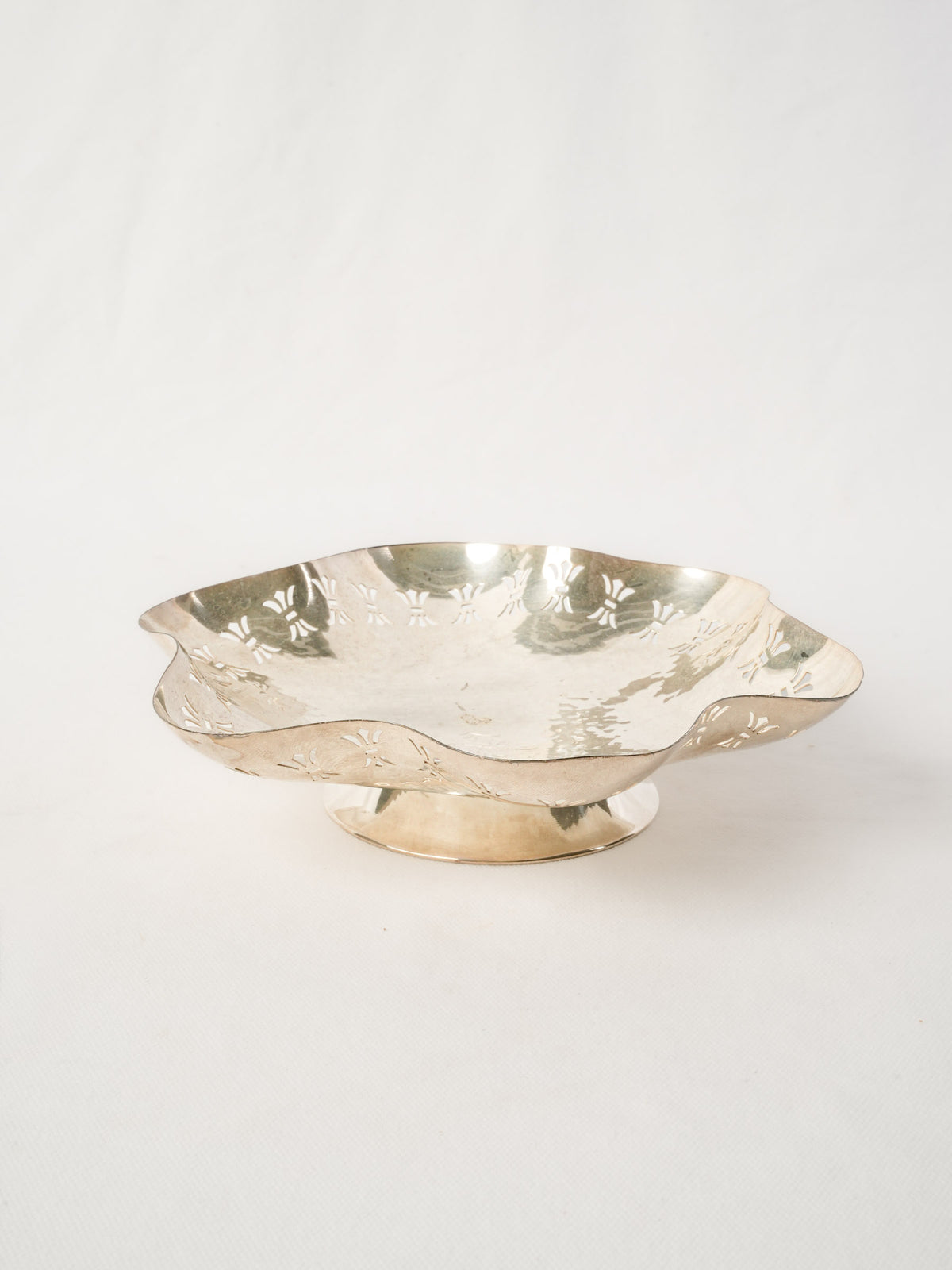 Art Deco Silver Dish with P Monogram