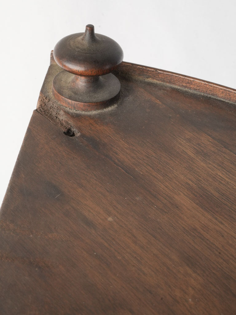 Enduring chic walnut corner rack