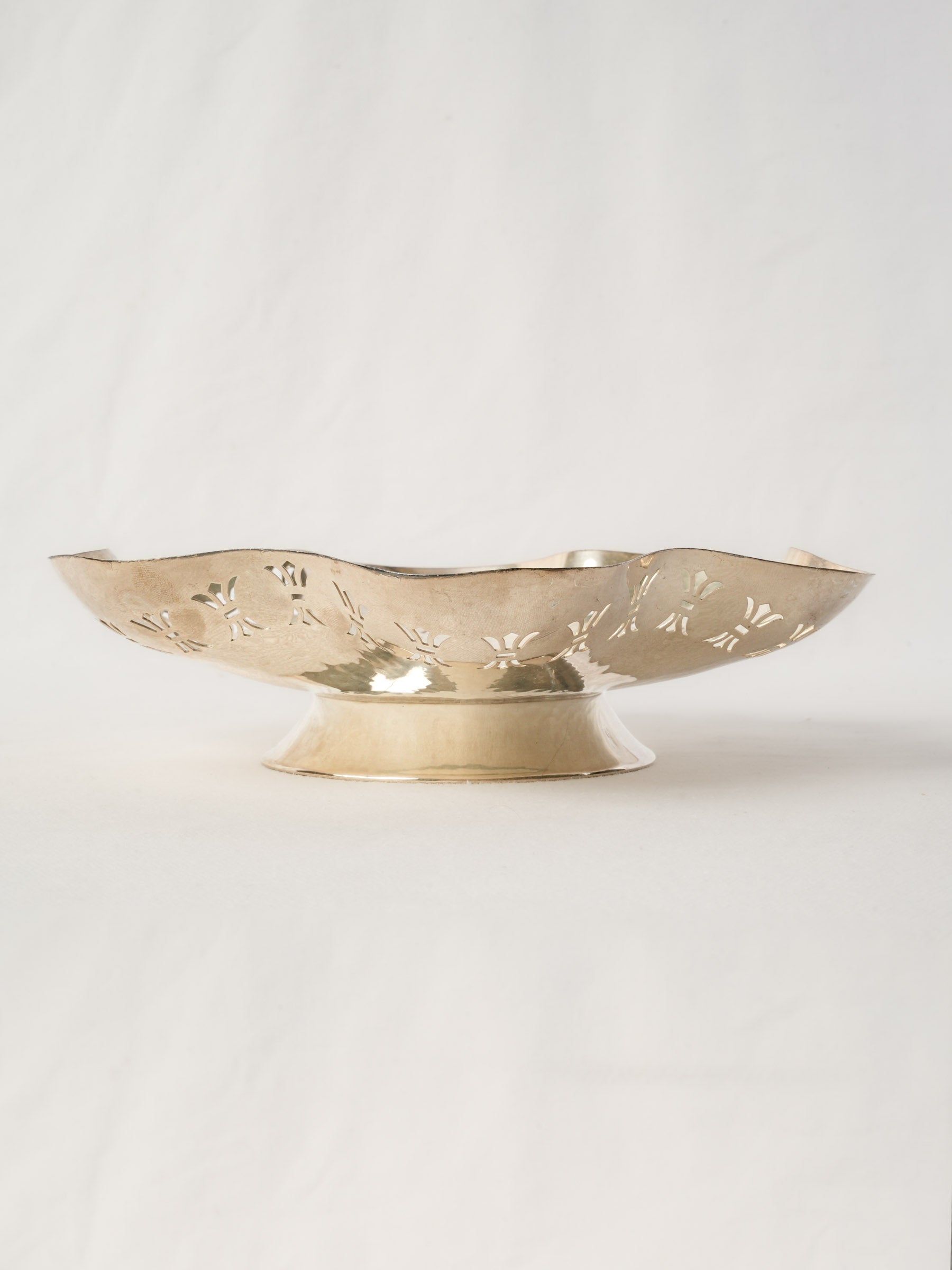 Art Deco Silver Dish with P Monogram