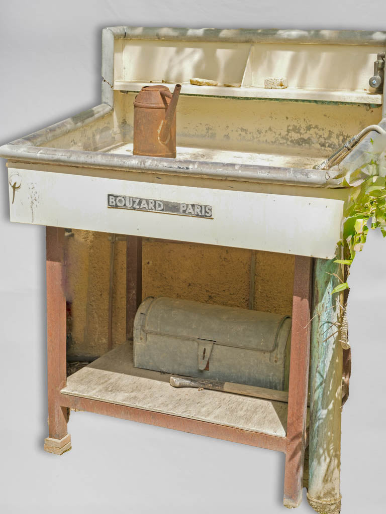 Vintage French Bouzard Paris garden sink