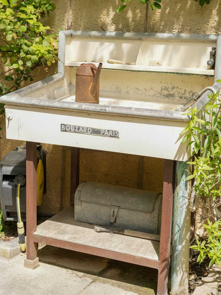 Rustic vintage French garden sink