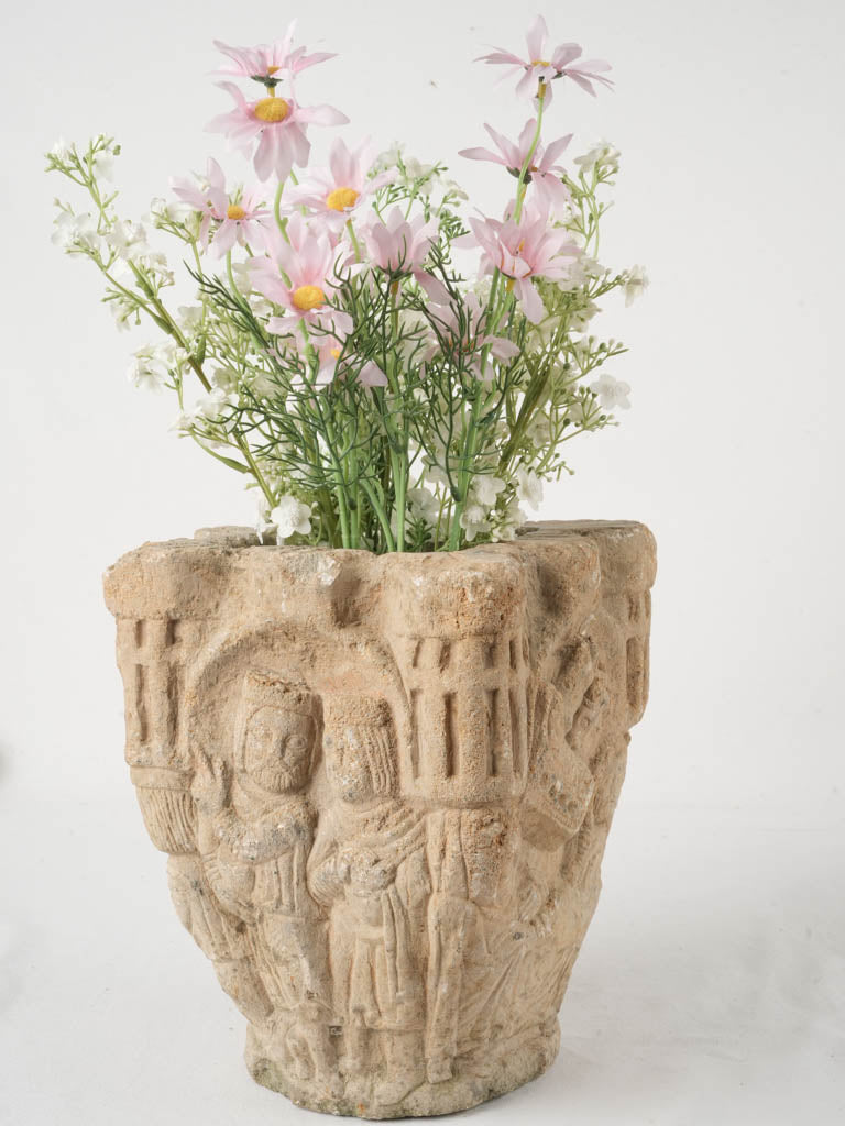 Exquisitely carved stone religious artifact