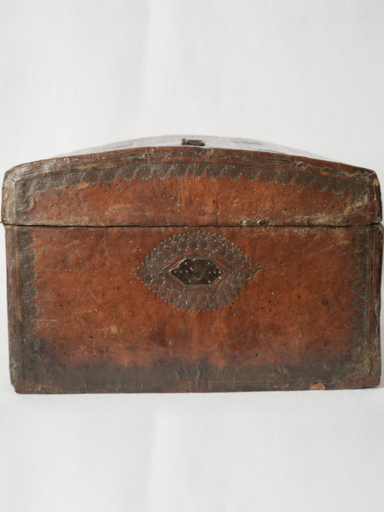 Original colorful artisan leather box