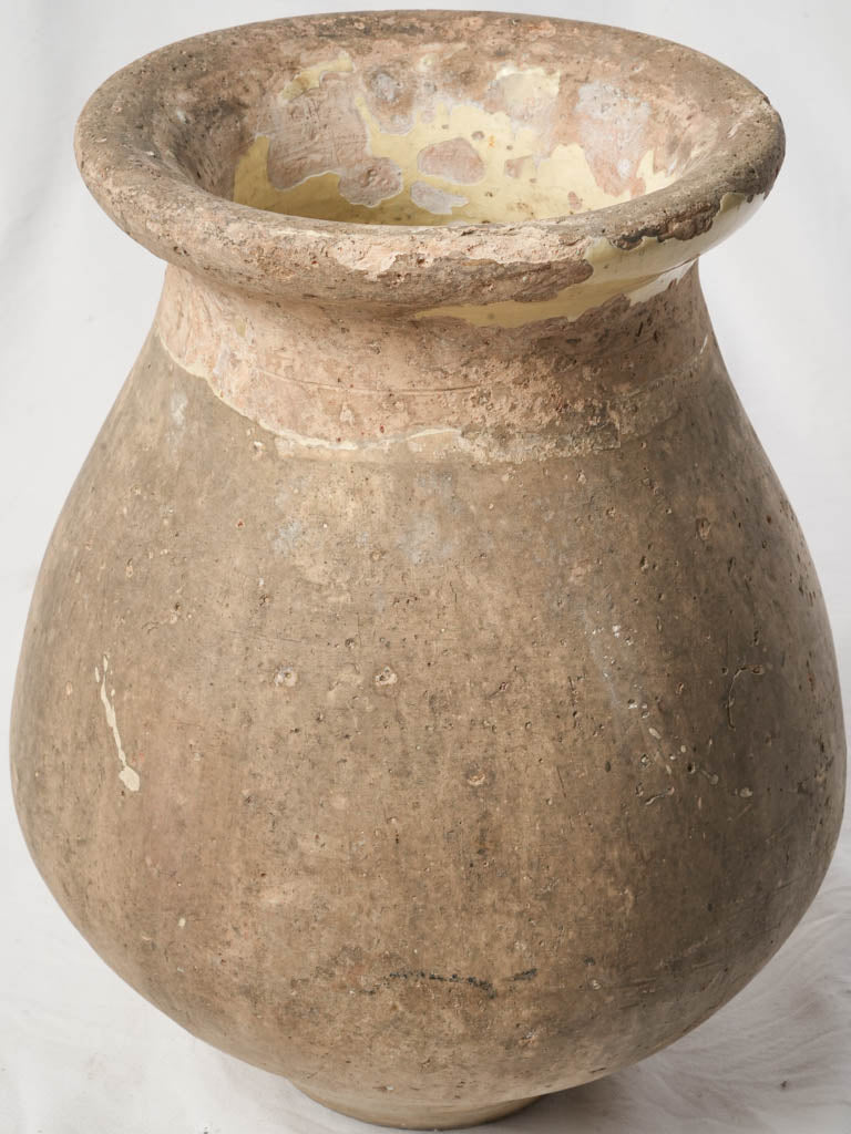 Hand-thrown bulbous decorative pot
