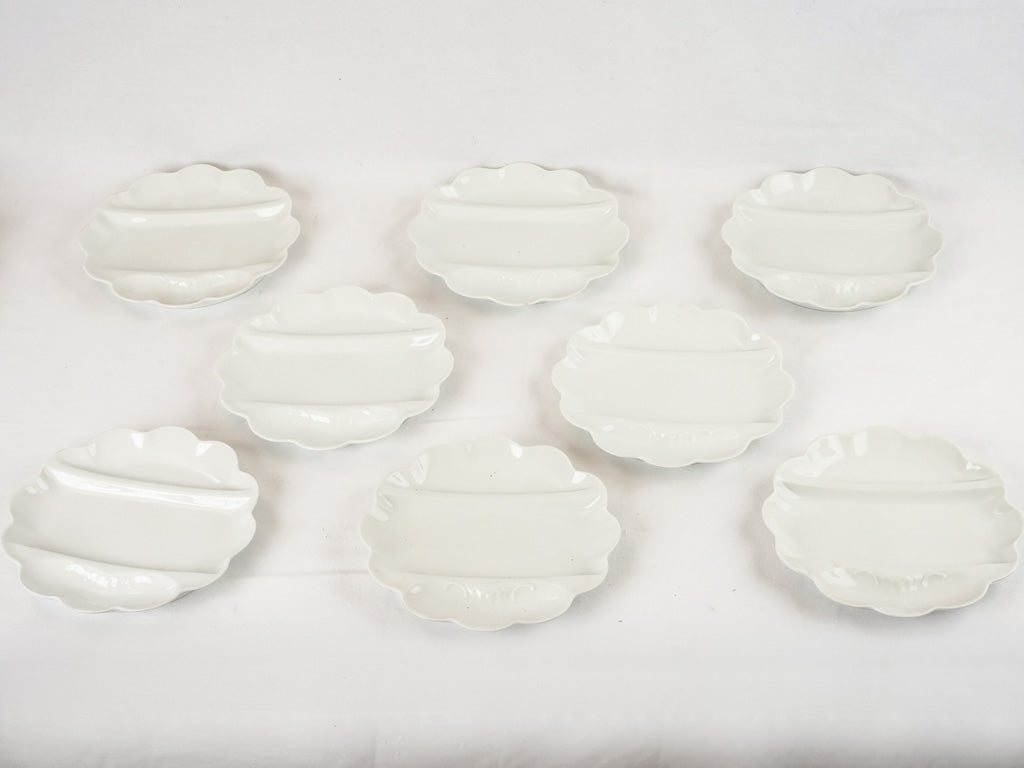 Limoges asparagus service - 8 plates & platter