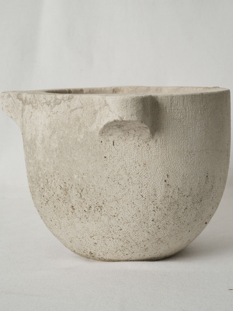 Large French white marble pestle