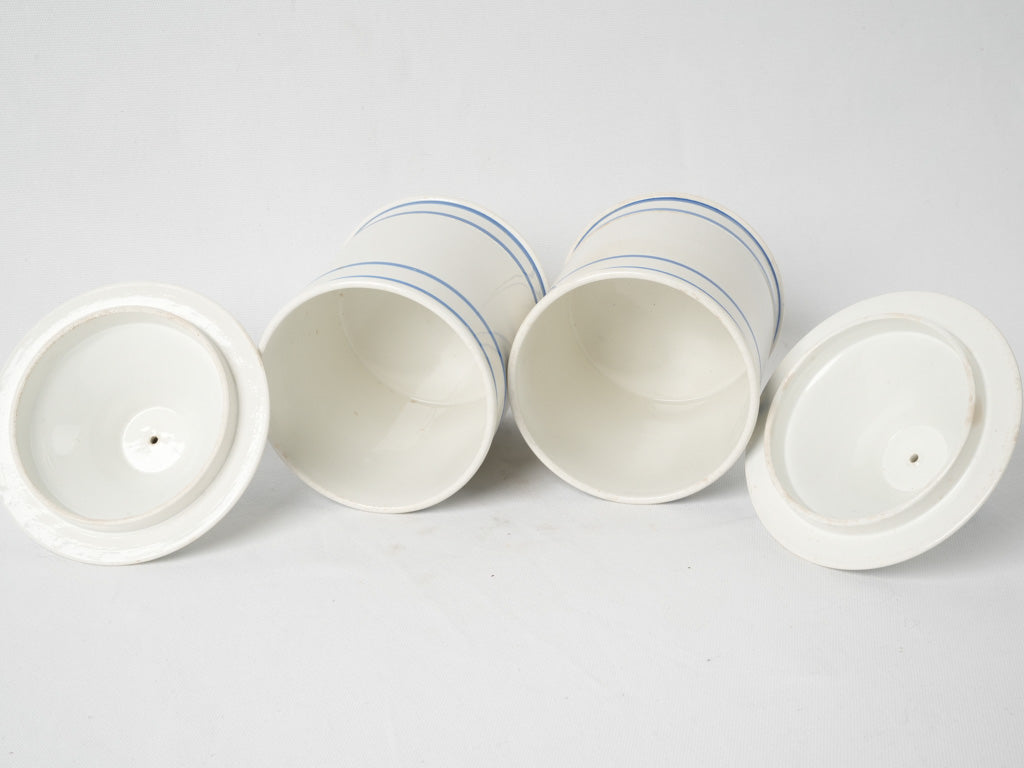 Charming 19th-century Tabac storage jars