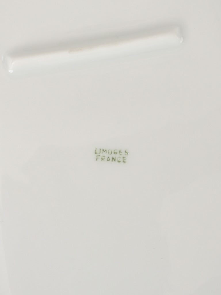 Limoges asparagus service - 8 plates & platter