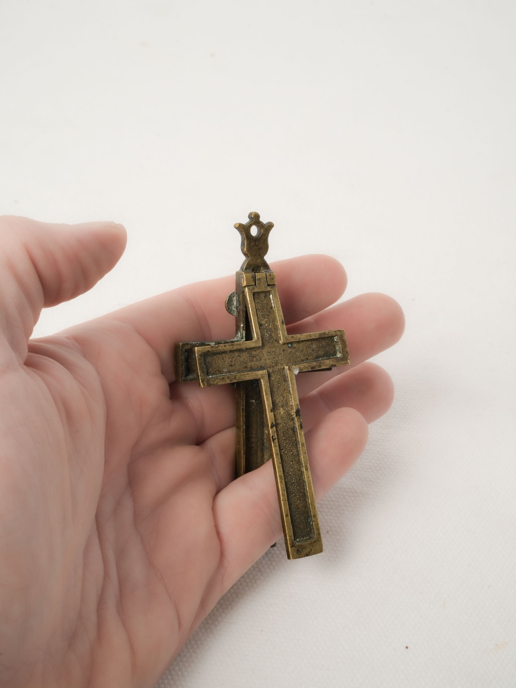 Antique Bronze Devotional Crucifix
