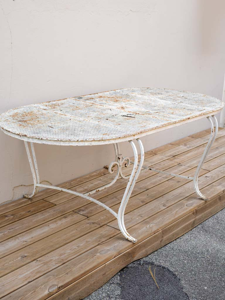 Classic mid-century iron terrace table